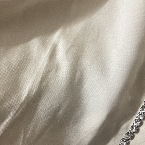 ZARA Limited Edition Bejewelled Cream Button Down Shirt - Picture 7 of 8